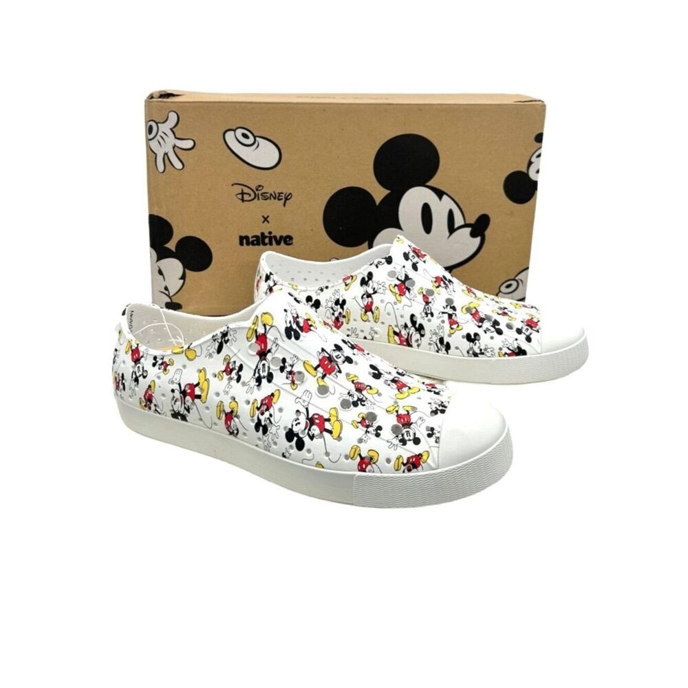 Native Jefferson Disney Mickey Print Slip-On Water Shoes Men’s 12 Women's 14